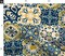 Yellow Tiles Lemons Cheater Quilt Italian Mediterranean Azulejos Sicilian Karge Scale Tuscan Custom Printed Fabric by Spoonflower Various Fabrics by the Yard or Fat Quarter